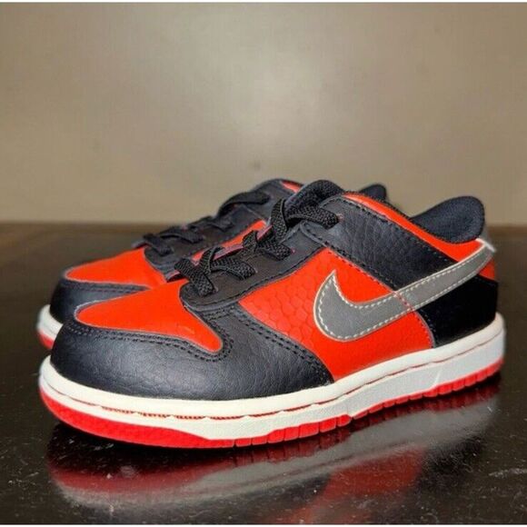 Nike Dunk Low Martian Orange White DV1987-001 Td Toddlers Size 10C 18.00 LOWEST - Picture 3 of 5